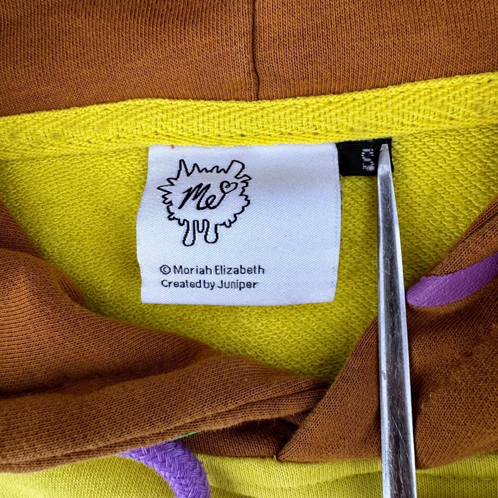 Moriah Elizabeth Hoodie Small Yellow Brown Grateful Monkey Juniper Cupcake Ragla - Picture 6 of 7